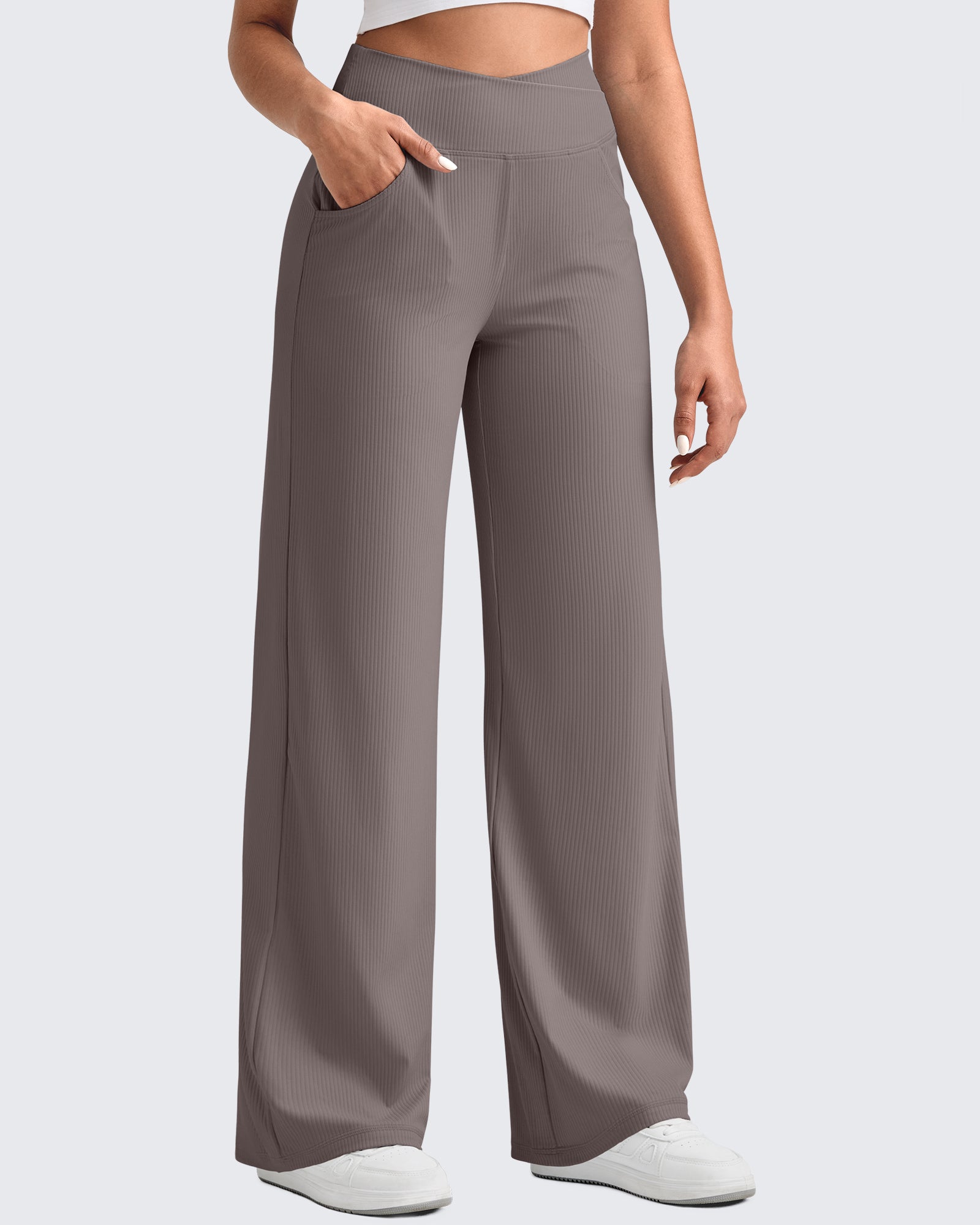 G4Free Activewear - Ribbed Cross High-Waist Wide Leg Pants -GF25J505AF-XS-GF25J506AF-XS-GF25J507AF-XS-GF25J505AA-S-GF25J506AA-S