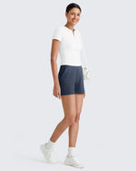 G4Free Activewear - Ribbed High-Rise Dressy Casual Shorts -GF25E304AA-S-GF25E304AB-M-GF25E304AC-L-GF25E304AD-XL-GF25E304AE-XXL