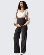 G4Free Activewear - Ribbed Maternity Wide Leg Casual Yoga Pants -GF25JY537AF-XS-GF25JY538AF-XS-GF25JY539AF-XS-GF25JY537AA-S-GF25JY538AA-S
