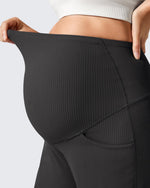 G4Free Activewear - Ribbed Maternity Wide Leg Casual Yoga Pants -GF25JY537AF-XS-GF25JY538AF-XS-GF25JY539AF-XS-GF25JY537AA-S-GF25JY538AA-S