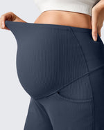 G4Free Activewear - Ribbed Maternity Wide Leg Casual Yoga Pants -GF25JY537AF-XS-GF25JY538AF-XS-GF25JY539AF-XS-GF25JY537AA-S-GF25JY538AA-S