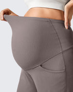 G4Free Activewear - Ribbed Maternity Wide Leg Casual Yoga Pants -GF25JY537AF-XS-GF25JY538AF-XS-GF25JY539AF-XS-GF25JY537AA-S-GF25JY538AA-S