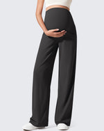 G4Free Activewear - Ribbed Maternity Wide Leg Casual Yoga Pants -GF25JY537AF-XS-GF25JY538AF-XS-GF25JY539AF-XS-GF25JY537AA-S-GF25JY538AA-S