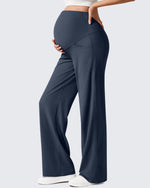 G4Free Activewear - Ribbed Maternity Wide Leg Casual Yoga Pants -GF25JY537AF-XS-GF25JY538AF-XS-GF25JY539AF-XS-GF25JY537AA-S-GF25JY538AA-S