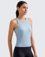 G4Free Activewear - Ribbed Slim Racerback Athletic Tanks -GF25B327AA-S-GF25B327AB-M-GF25B327AC-L-GF25B327AD-XL-GF25B327AF-XS