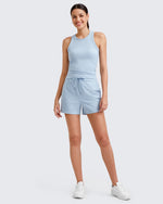 G4Free Activewear - Ribbed Slim Racerback Athletic Tanks -GF25B327AA-S-GF25B327AB-M-GF25B327AC-L-GF25B327AD-XL-GF25B327AF-XS