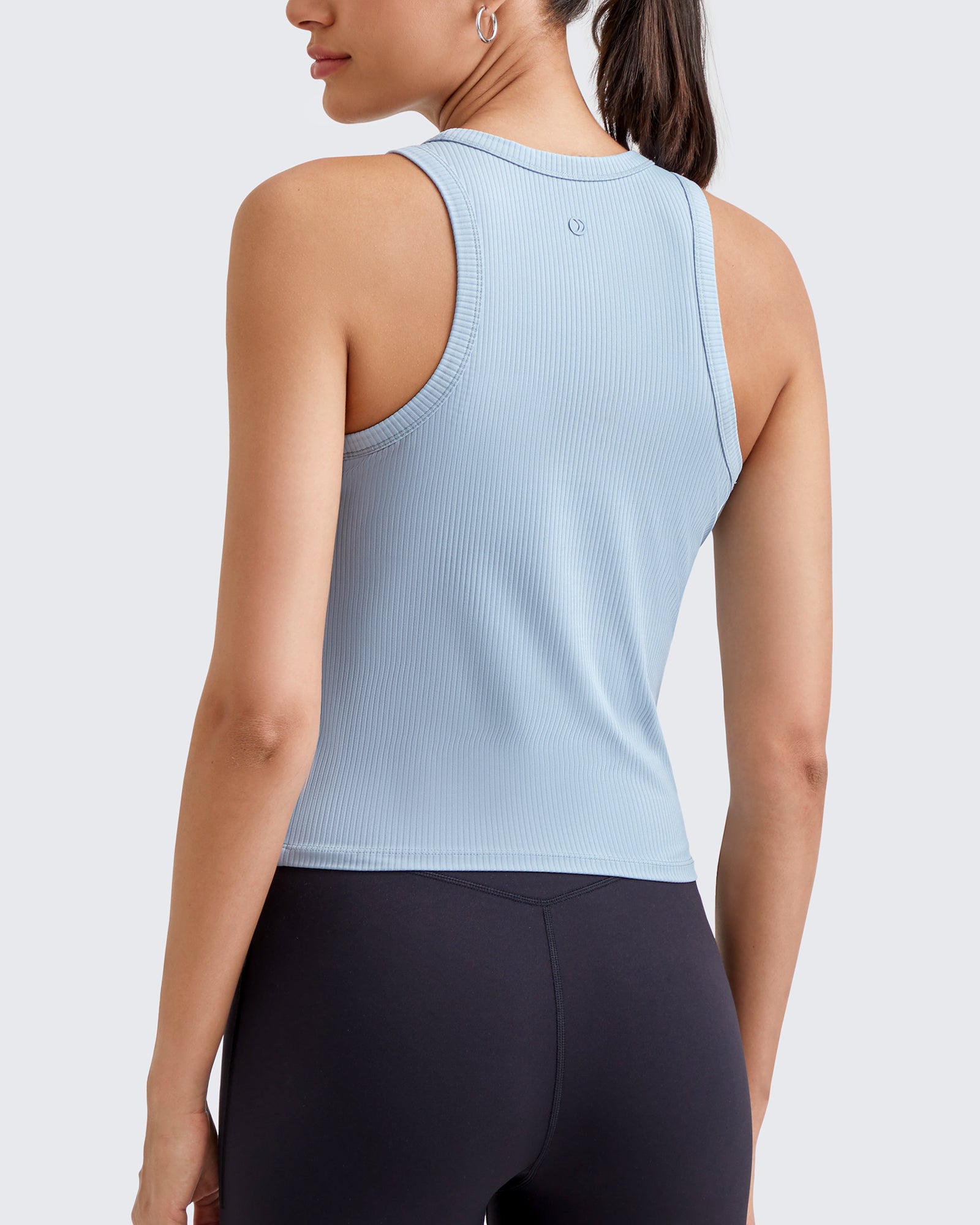 G4Free Activewear - Ribbed Slim Racerback Athletic Tanks -GF25B327AA-S-GF25B327AB-M-GF25B327AC-L-GF25B327AD-XL-GF25B327AF-XS