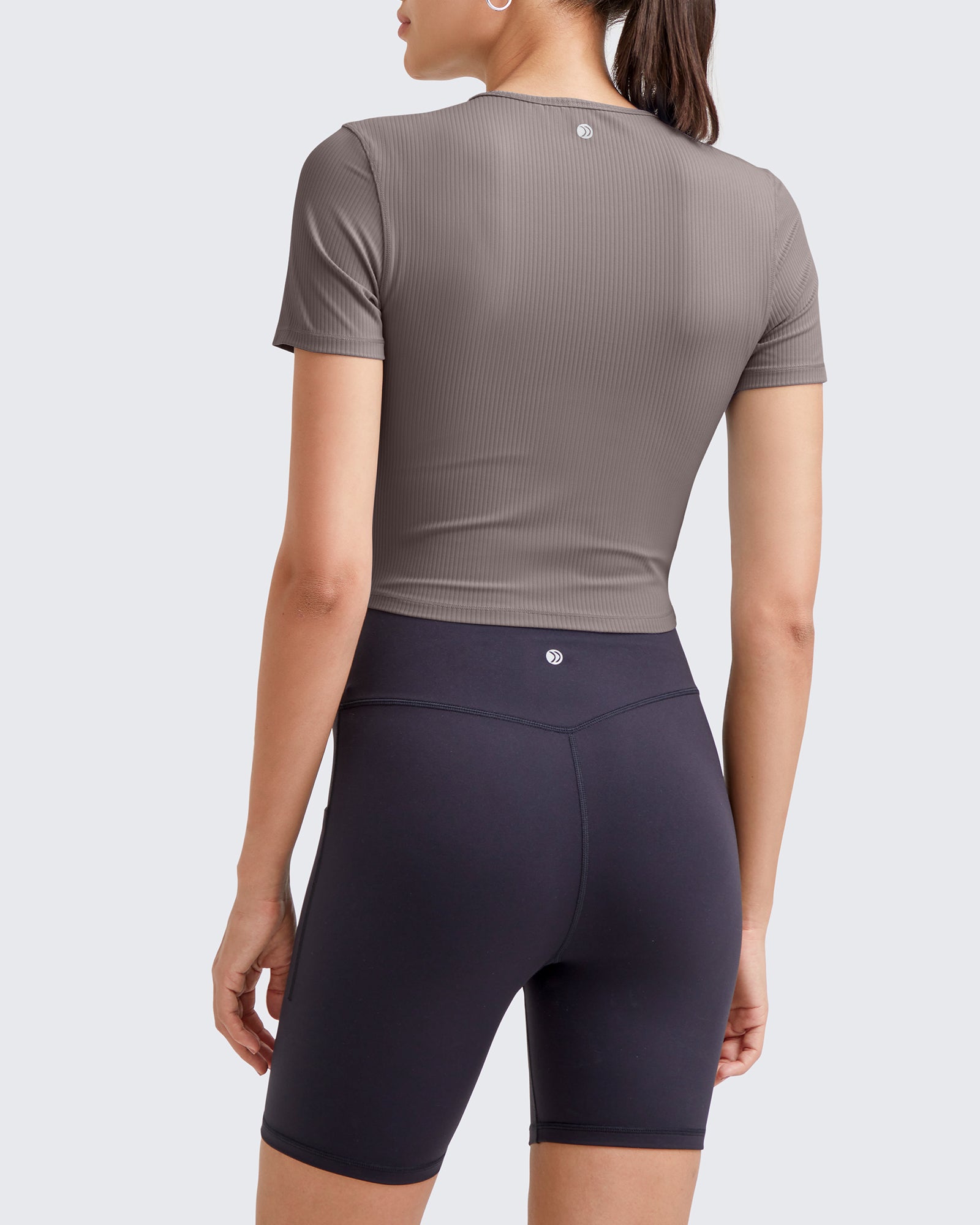 G4Free Activewear - Ribbed Slim Workout Crop Short Sleeve -GF25K320CA-S-GF25K320CB-M-GF25K320CC-L-GF25K320CD-XL-GF25K320CF-XS