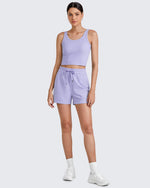 G4Free Activewear - Ribbed Slim Workout Tank Crop Tops -GF25L339AA-S-GF25L339AB-M-GF25L339AC-L-GF25L339AD-XL-GF25L339AF-XS