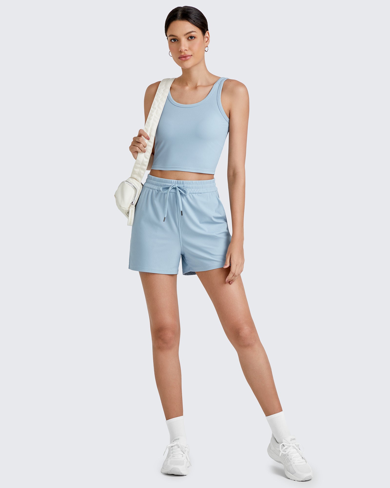 G4Free Activewear - Ribbed Slim Workout Tank Crop Tops -GF25L339AA-S-GF25L339AB-M-GF25L339AC-L-GF25L339AD-XL-GF25L339AF-XS