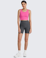 G4Free Activewear - Ribbed Slim Workout Tank Crop Tops -GF25L339AA-S-GF25L339AB-M-GF25L339AC-L-GF25L339AD-XL-GF25L339AF-XS