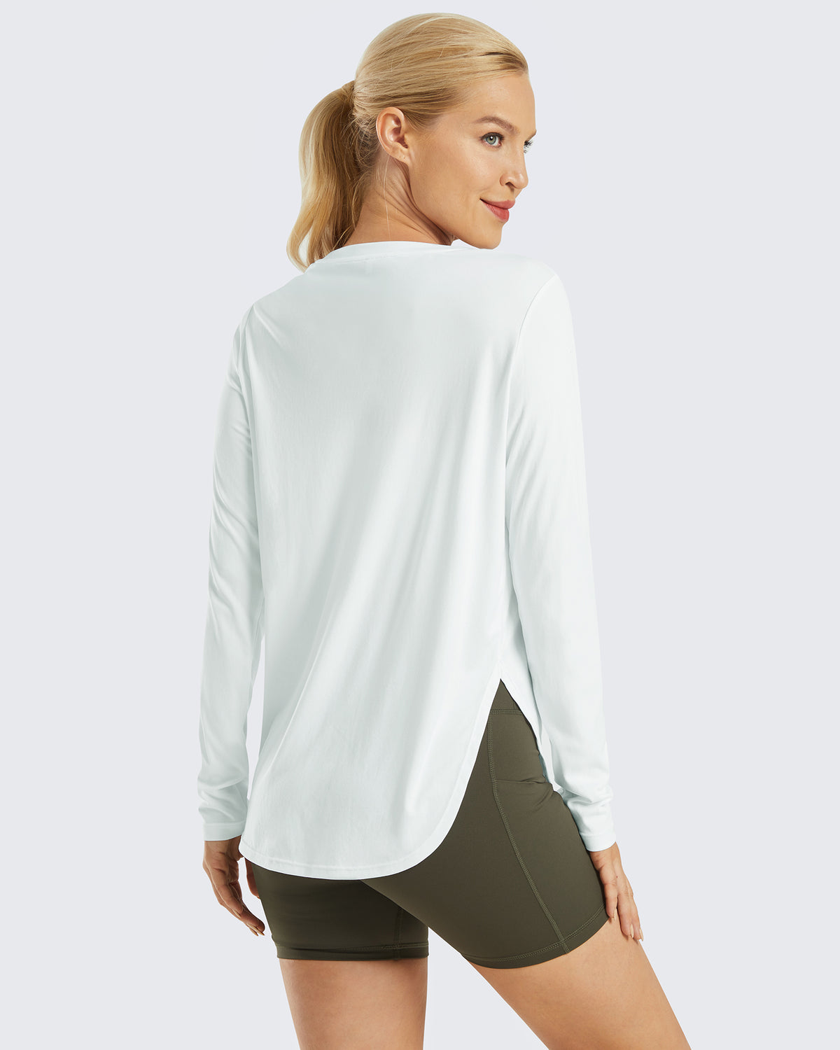 G4Free Activewear - Scoop Neck UV Sun Workout Long Sleeve -GF21B003BA-S-GF21B003BB-M-GF21B003BC-L-GF21B003BD-XL-GF21B003BE-XXL