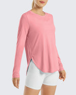 G4Free Activewear - Scoop Neck UV Sun Workout Long Sleeve -GF21B003BA-S-GF21B003BB-M-GF21B003BC-L-GF21B003BD-XL-GF21B003BE-XXL