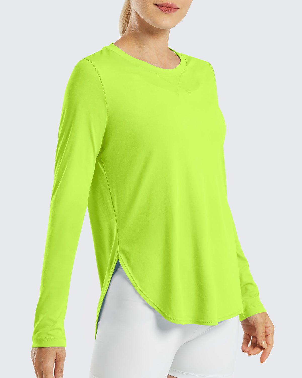 G4Free Activewear - Scoop Neck UV Sun Workout Long Sleeve -GF21B003BA-S-GF21B003BB-M-GF21B003BC-L-GF21B003BD-XL-GF21B003BE-XXL