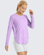 G4Free Activewear - Scoop Neck UV Sun Workout Long Sleeve -GF21B003BA-S-GF21B003BB-M-GF21B003BC-L-GF21B003BD-XL-GF21B003BE-XXL