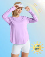 G4Free Activewear - Scoop Neck UV Sun Workout Long Sleeve -GF21B003BA-S-GF21B003BB-M-GF21B003BC-L-GF21B003BD-XL-GF21B003BE-XXL