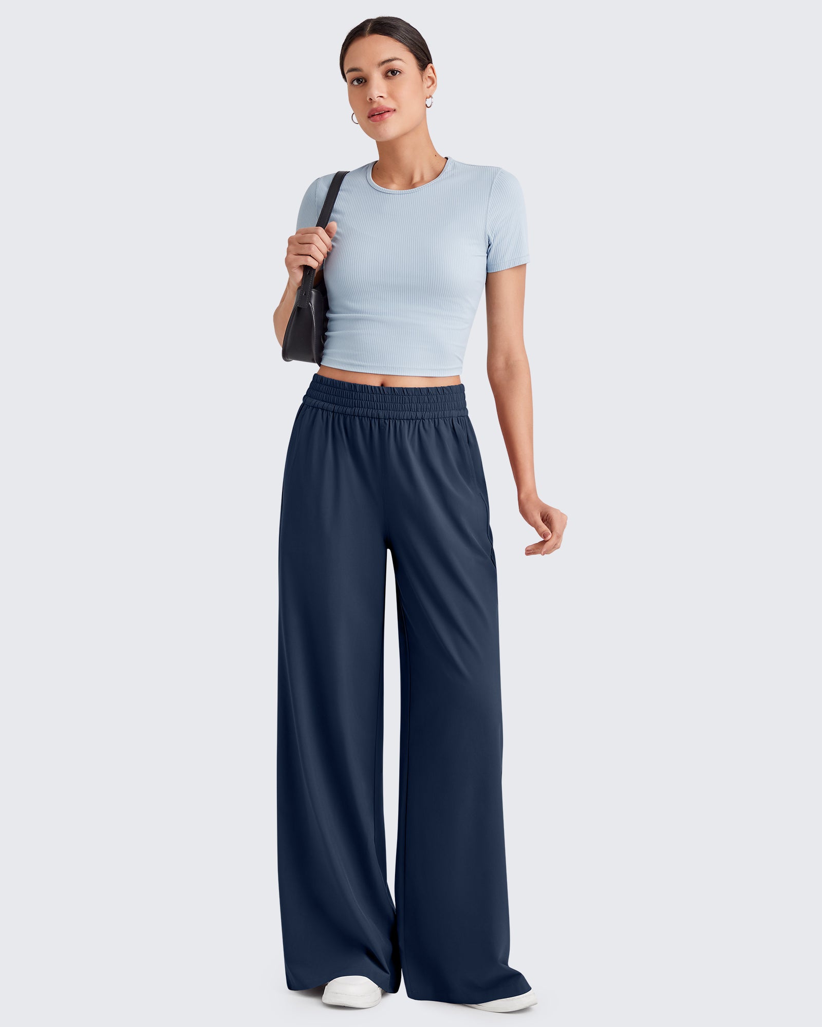 G4Free Activewear - ShiftReady Elastic Waistband Wide Leg Work Trousers -GF25J377AA-S-GF25J433AA-S-GF25J434AA-S-GF25J377AB-M-GF25J433AB-M