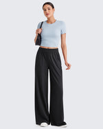 G4Free Activewear - ShiftReady Elastic Waistband Wide Leg Work Trousers -GF25J377AA-S-GF25J433AA-S-GF25J434AA-S-GF25J377AB-M-GF25J433AB-M