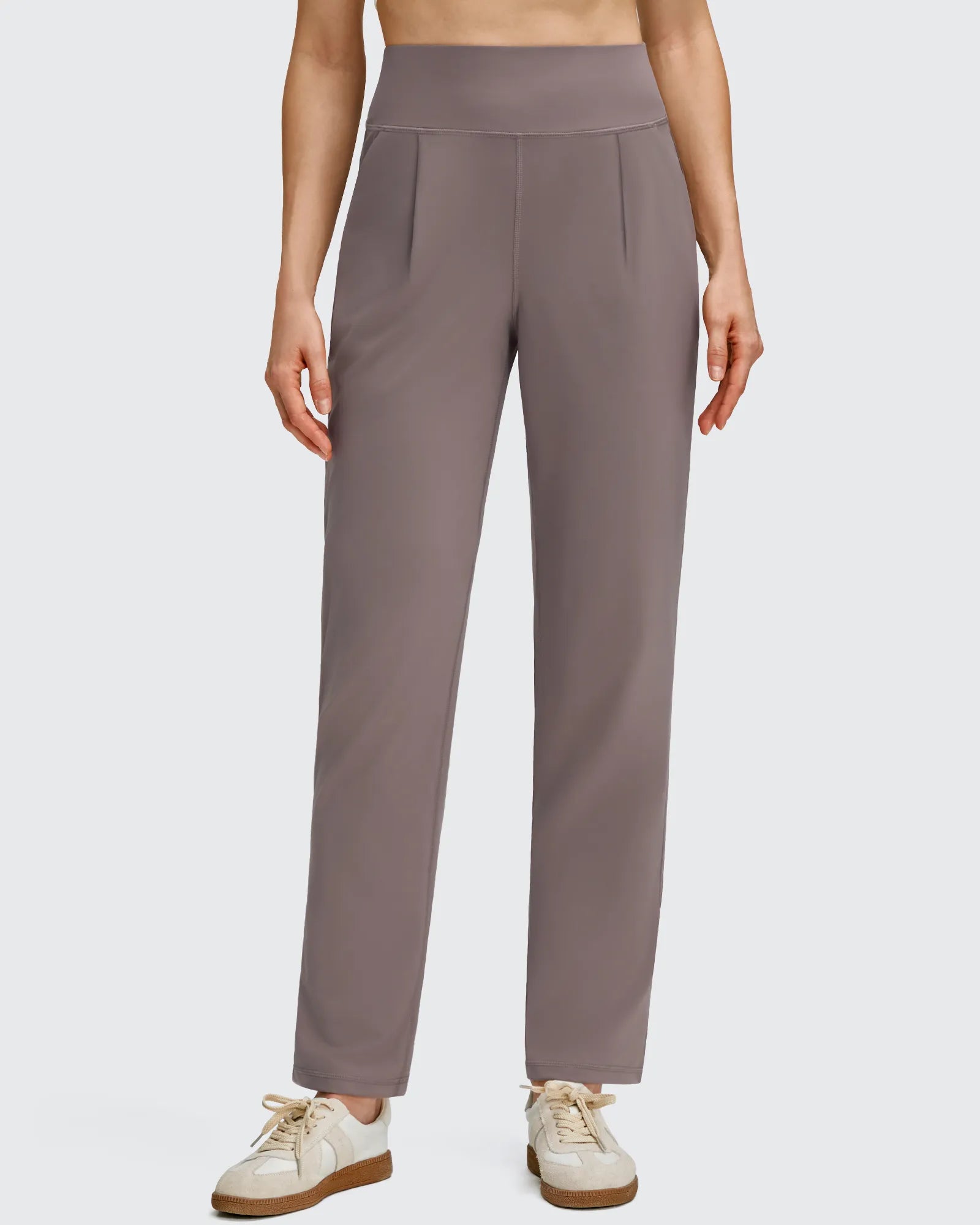 G4Free Activewear - ShiftReady Front Pleated Ankle Tapered High Waist Trousers -GF25D637AA-S-GF25D638AA-S-GF25D639AA-S-GF25D637AB-M-GF25D638AB-M