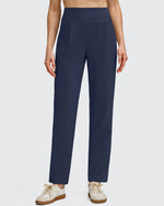 G4Free Activewear - ShiftReady Front Pleated Ankle Tapered High Waist Trousers -GF25D637AA-S-GF25D638AA-S-GF25D639AA-S-GF25D637AB-M-GF25D638AB-M