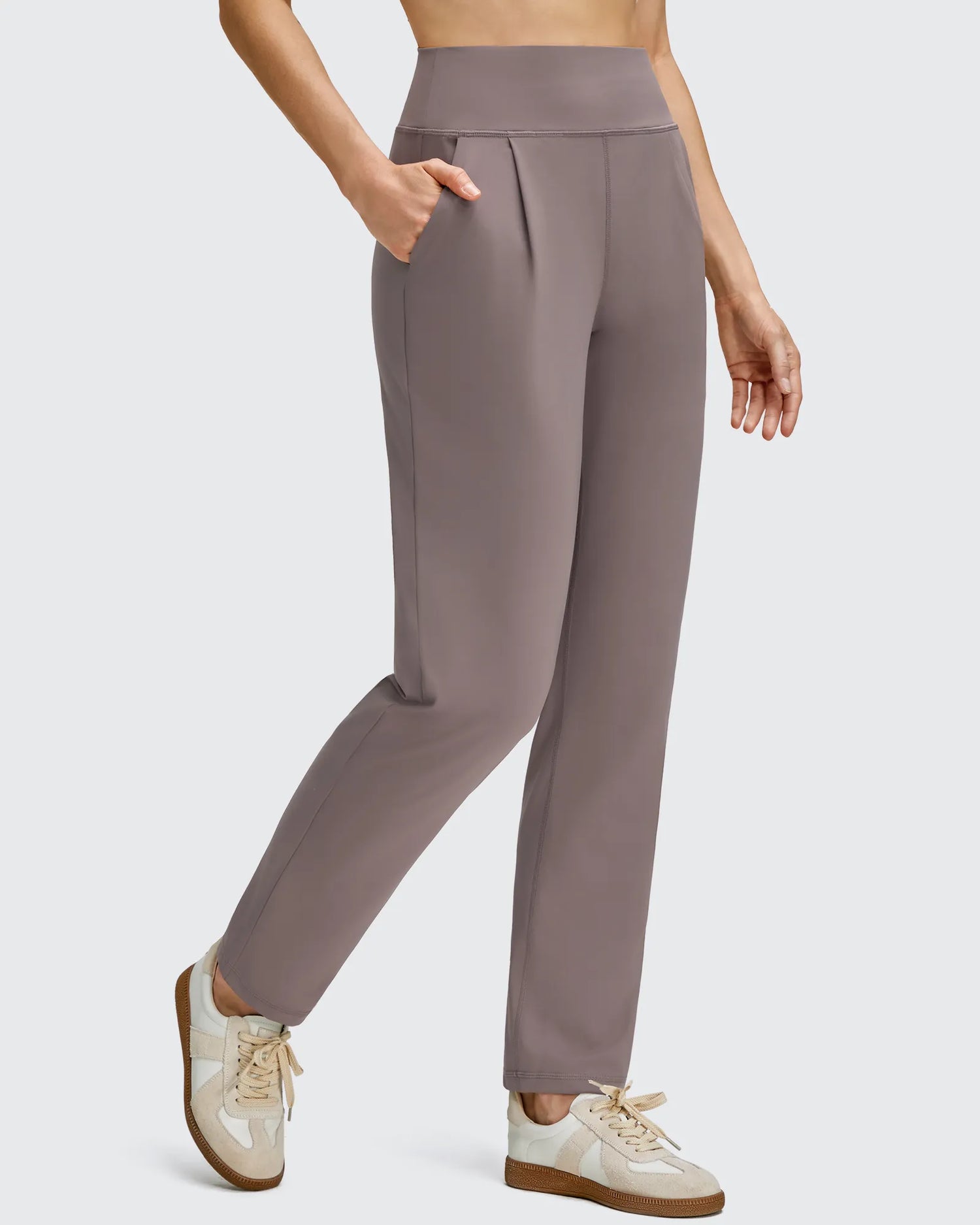 G4Free Activewear - ShiftReady Front Pleated Ankle Tapered High Waist Trousers -GF25D637AA-S-GF25D638AA-S-GF25D639AA-S-GF25D637AB-M-GF25D638AB-M