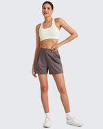 G4Free Activewear - ShiftReady High-Rise Pleated Work Shorts 5'' -GF25E395FA-S-GF25E395FB-M-GF25E395FC-L-GF25E395FD-XL-GF25E395FE-XXL