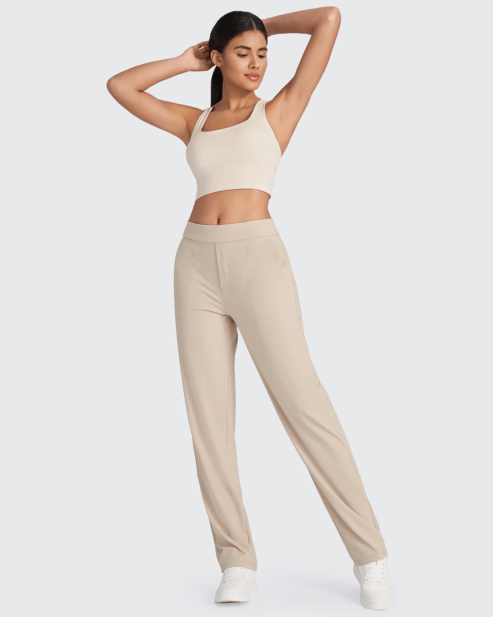 G4Free Activewear - ShiftReady High-Waist Straight Dress Pants -GF24D264AA-S-GF24D265AA-S-GF24D266AA-S-GF24D264AB-M-GF24D265AB-M