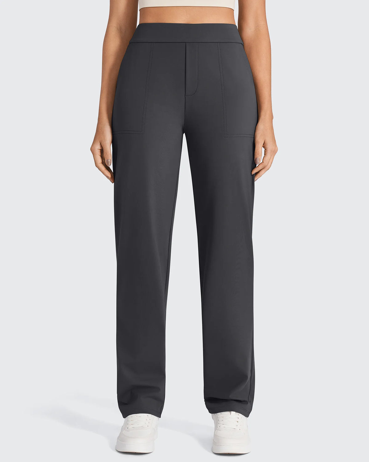 G4Free Activewear - ShiftReady High-Waist Straight Dress Pants Petite -GF24D264EA-S-GF24D264EB-M-GF24D264EC-L-GF24D264ED-XL-GF24D264EE-XXL