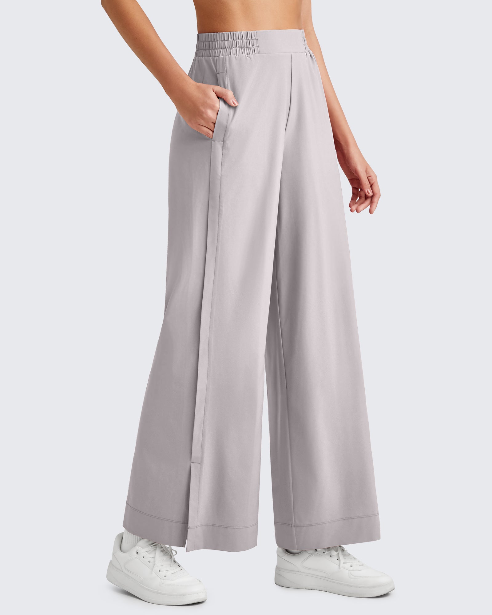 G4Free Activewear - ShiftReady Side Slit High-Rise Wide Leg Ankle Pants -GF25J403AA-S-GF25J428AA-S-GF25J429AA-S-GF25J403AB-M-GF25J428AB-M