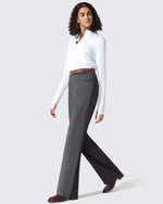 G4Free Activewear - ShiftReady Slit Pockets Elastic Waist Straight Leg Work Pants -GF25D541AF-XS-GF25D542AF-XS-GF25D543AF-XS-GF25D541AA-S-GF25D542AA-S