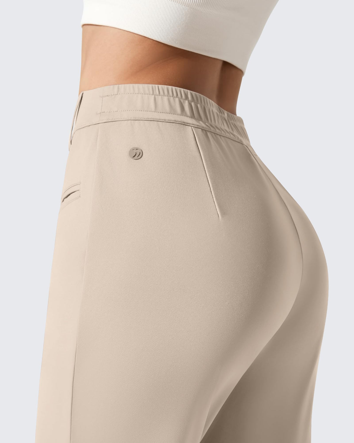 G4Free Activewear - ShiftReady Slit Pockets Elastic Waist Straight Leg Work Pants -GF25D541AF-XS-GF25D542AF-XS-GF25D543AF-XS-GF25D541AA-S-GF25D542AA-S