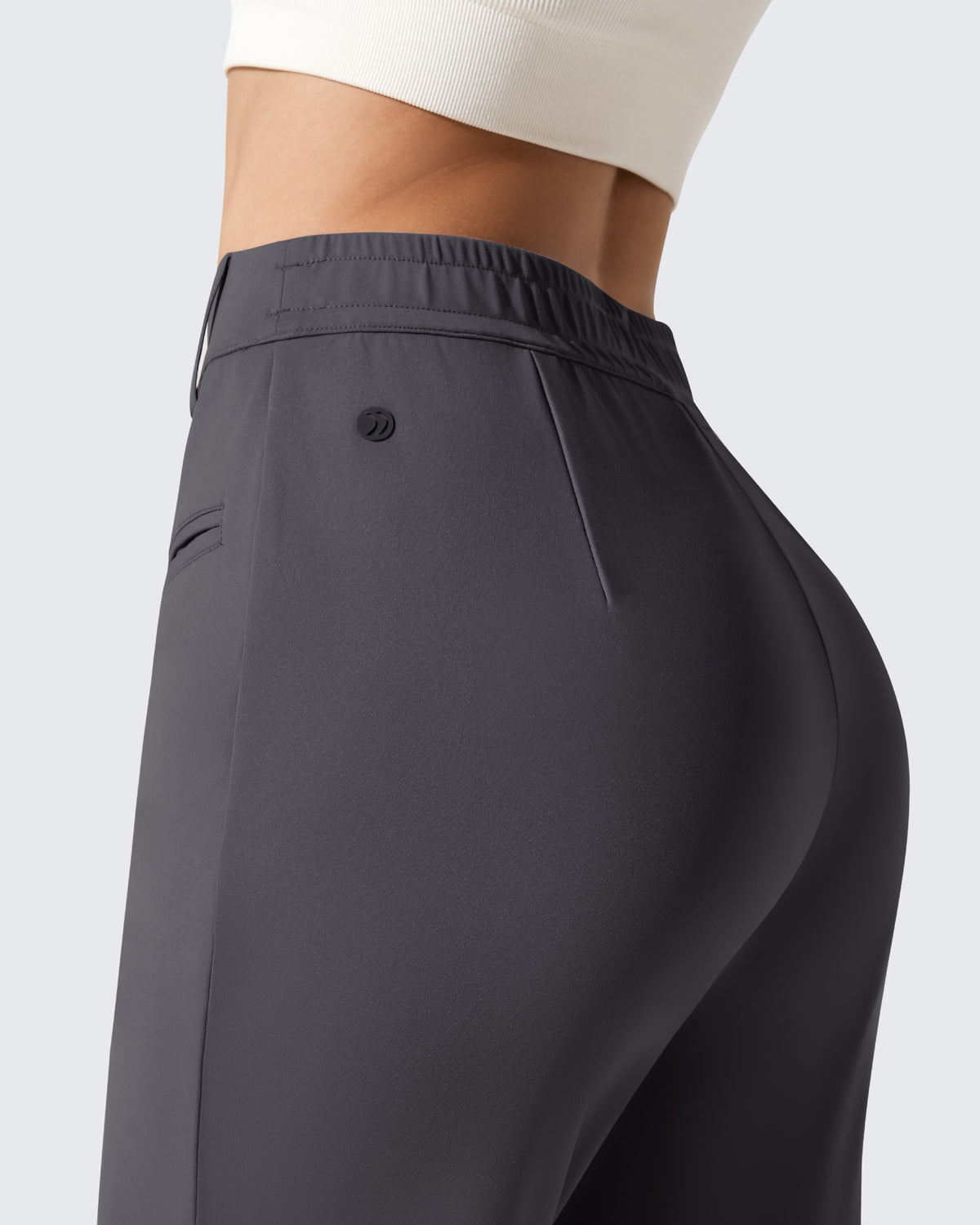 G4Free Activewear - ShiftReady Slit Pockets Elastic Waist Straight Leg Work Pants -GF25D541AF-XS-GF25D542AF-XS-GF25D543AF-XS-GF25D541AA-S-GF25D542AA-S