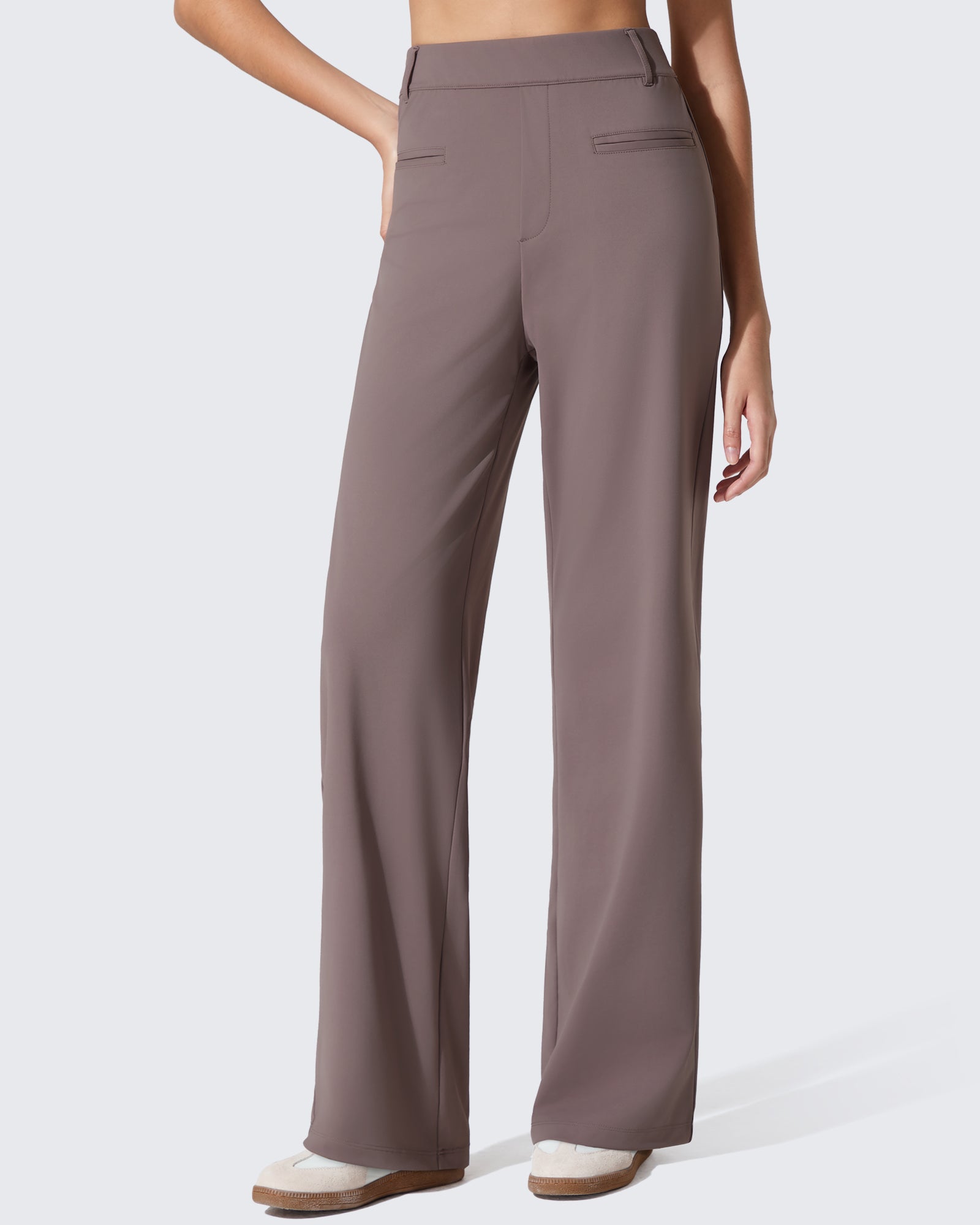 G4Free Activewear - ShiftReady Slit Pockets Elastic Waist Straight Leg Work Pants -GF25D541AF-XS-GF25D542AF-XS-GF25D543AF-XS-GF25D541AA-S-GF25D542AA-S