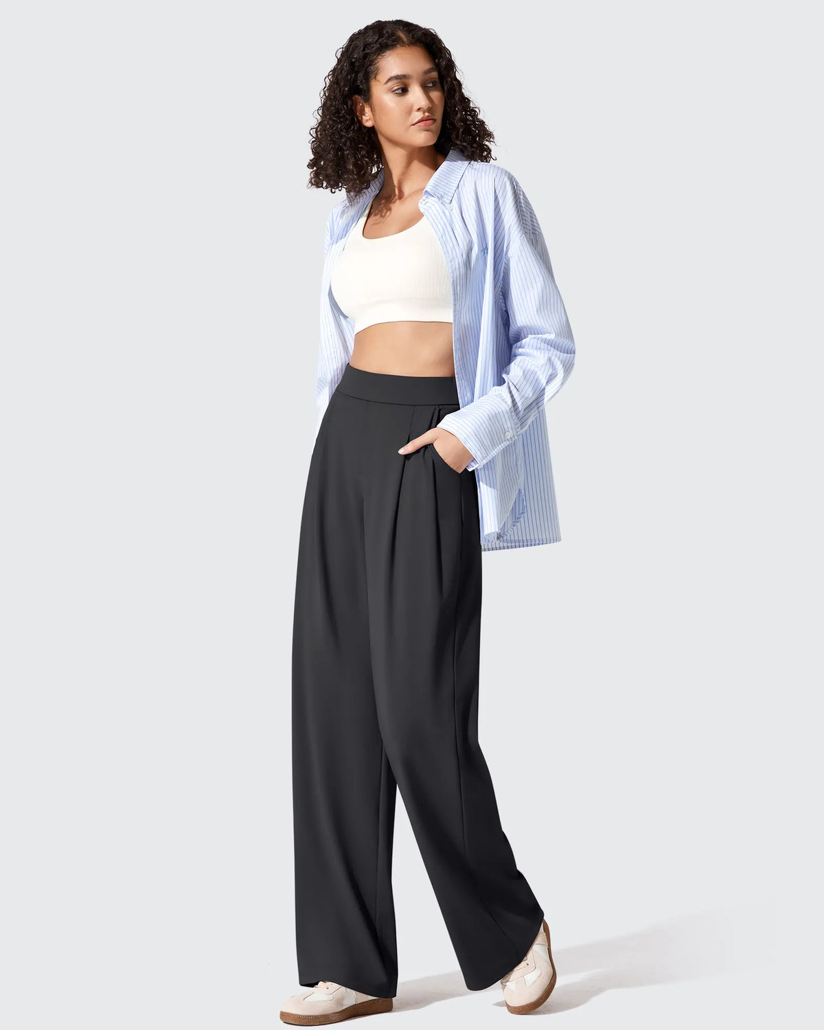 G4Free Activewear - ShiftReady Two Front Pleated Wide Leg Dress Pants -GF25J677AF-XS-GF25J678AF-XS-GF25J679AF-XS-GF25J677AA-S-GF25J678AA-S