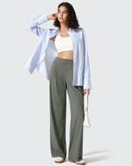 G4Free Activewear - ShiftReady Two Front Pleated Wide Leg Dress Pants -GF25J677AF-XS-GF25J678AF-XS-GF25J679AF-XS-GF25J677AA-S-GF25J678AA-S