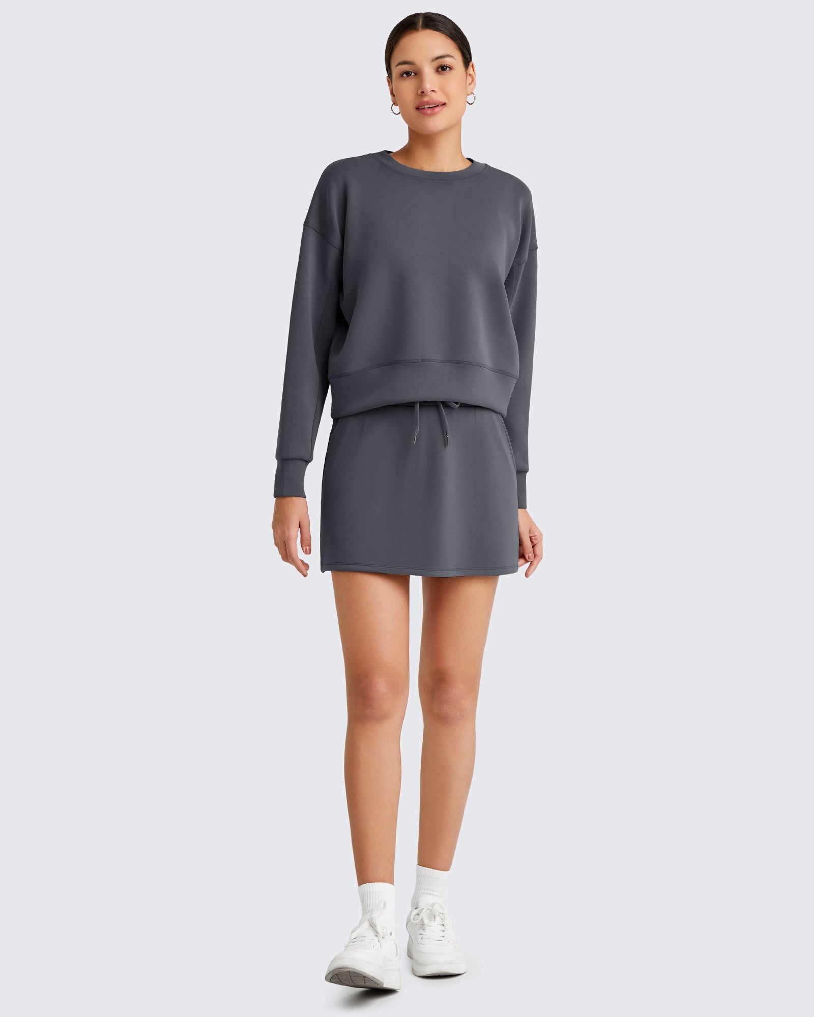 G4Free Activewear - Smoofit Casual Drawstring Sweat Skirts -GF25S404AA-S-GF25S404AB-M-GF25S404AC-L-GF25S404AD-XL-GF25S404AE-XXL