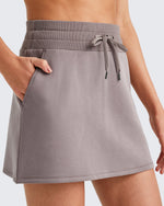 G4Free Activewear - Smoofit Casual Drawstring Sweat Skirts -GF25S404AA-S-GF25S404AB-M-GF25S404AC-L-GF25S404AD-XL-GF25S404AE-XXL