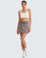 G4Free Activewear - Smoofit Casual Drawstring Sweat Skirts -GF25S404AA-S-GF25S404AB-M-GF25S404AC-L-GF25S404AD-XL-GF25S404AE-XXL