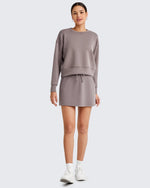 G4Free Activewear - Smoofit Casual Drawstring Sweat Skirts -GF25S404AA-S-GF25S404AB-M-GF25S404AC-L-GF25S404AD-XL-GF25S404AE-XXL