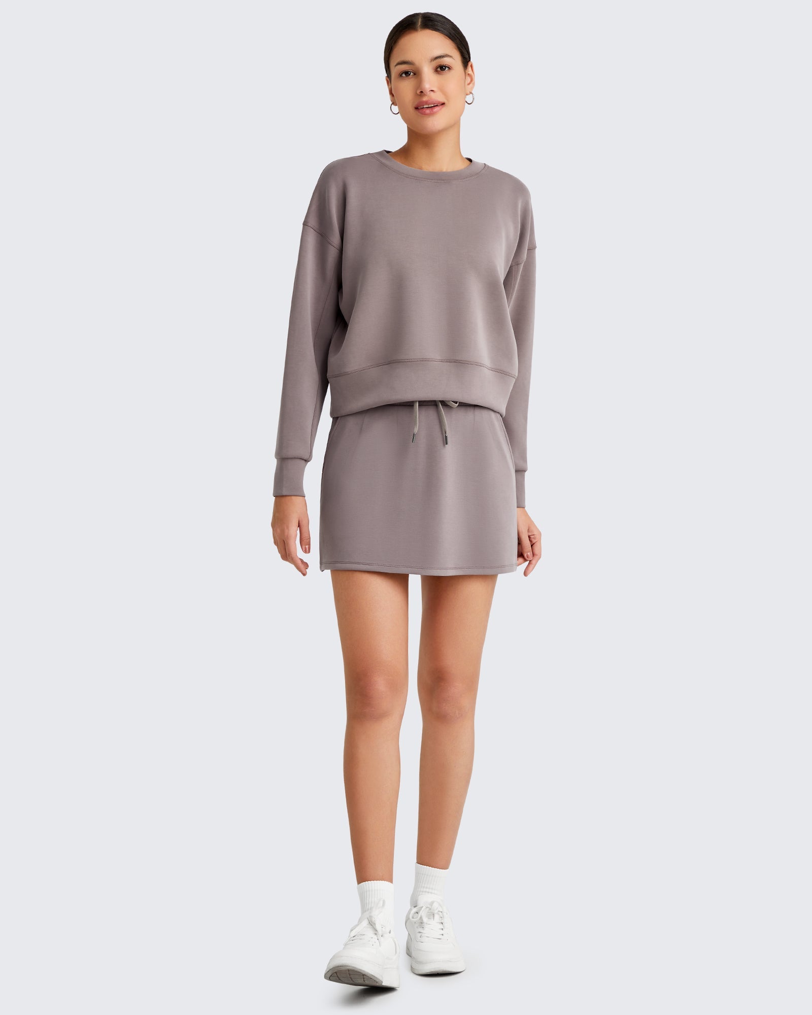 G4Free Activewear - Smoofit Casual Drawstring Sweat Skirts -GF25S404AA-S-GF25S404AB-M-GF25S404AC-L-GF25S404AD-XL-GF25S404AE-XXL