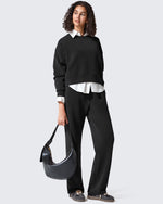 G4Free Activewear - Smoofit Crewneck Pullover Loose Sweatshirts -GF25F431AF-XS-GF25F431AA-S-GF25F431AB-M-GF25F431AC-L-GF25F431AD-XL