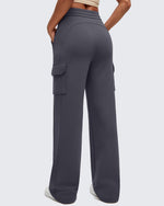 G4Free Activewear - Smoofit Drawstring Wide Leg Pockets Cargo Sweatpants -GF25J532AF-XS-GF25J533AF-XS-GF25J534AF-XS-GF25J532AA-S-GF25J533AA-S