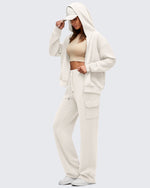 G4Free Activewear - Smoofit Drawstring Wide Leg Pockets Cargo Sweatpants -GF25J532AF-XS-GF25J533AF-XS-GF25J534AF-XS-GF25J532AA-S-GF25J533AA-S