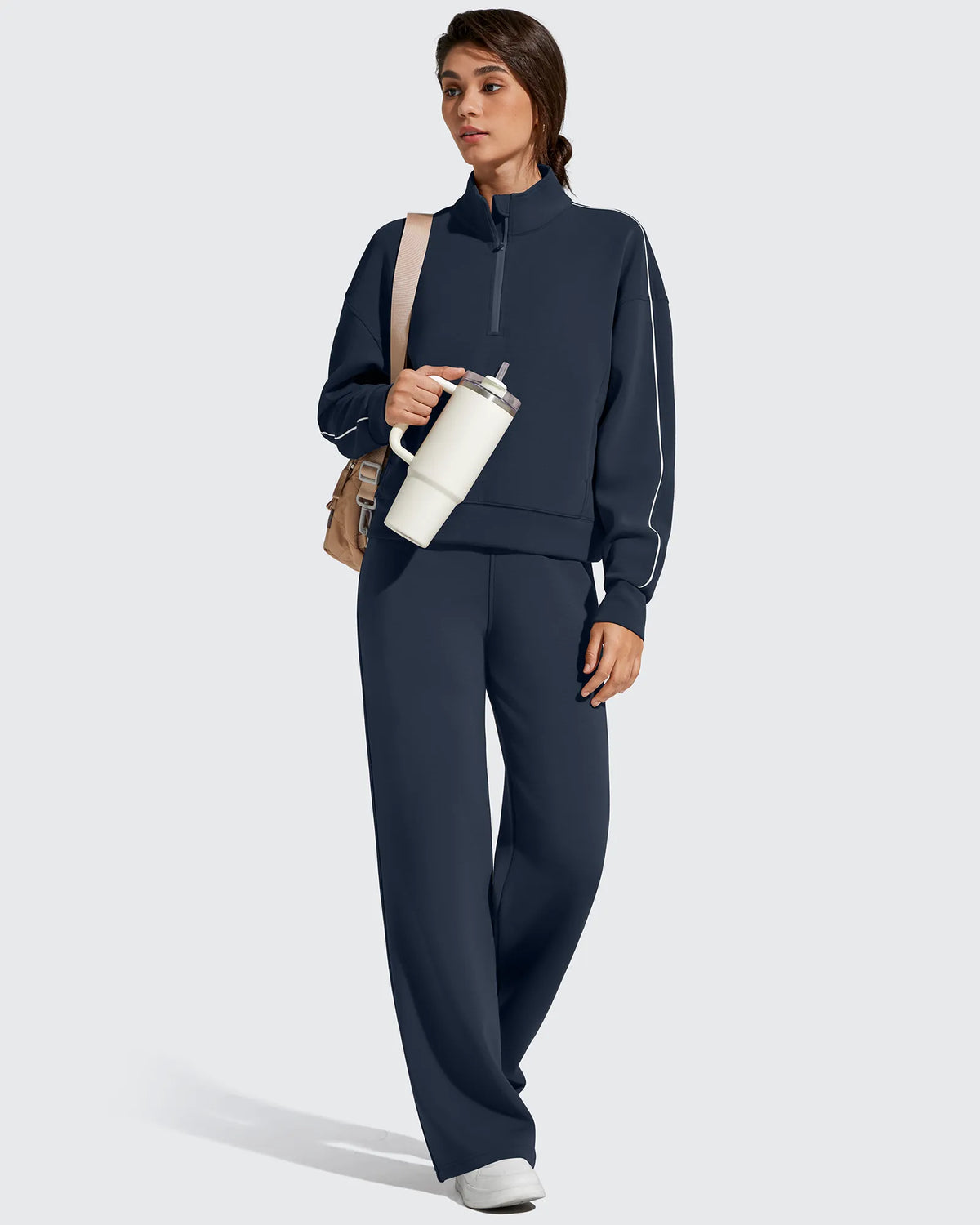 G4Free Activewear - Smoofit Elastic Drawstring Fleece Lined Wide Leg Sweatpants -GF25J723AA-S-GF25J724AA-S-GF25J725AA-S-GF25J723AB-M-GF25J724AB-M