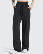 G4Free Activewear - Smoofit Elastic Drawstring Fleece Lined Wide Leg Sweatpants -GF25J723AA-S-GF25J724AA-S-GF25J725AA-S-GF25J723AB-M-GF25J724AB-M