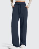 G4Free Activewear - Smoofit Elastic Drawstring Fleece Lined Wide Leg Sweatpants -GF25J723AA-S-GF25J724AA-S-GF25J725AA-S-GF25J723AB-M-GF25J724AB-M