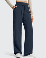 G4Free Activewear - Smoofit Elastic Drawstring Fleece Lined Wide Leg Sweatpants -GF25J723AA-S-GF25J724AA-S-GF25J725AA-S-GF25J723AB-M-GF25J724AB-M