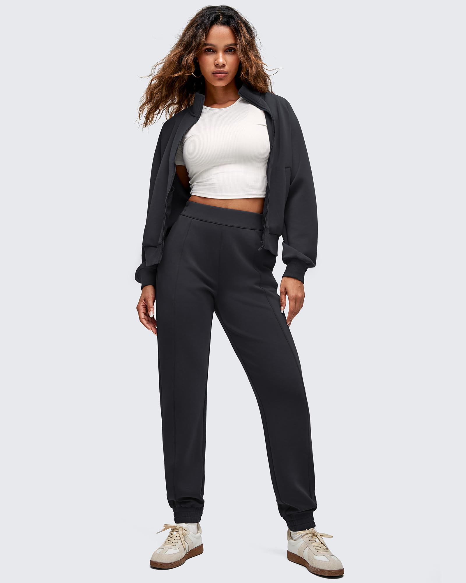 G4Free Activewear - Smoofit Elastic Waist Pull Pockets Joggers Pants -GF25D552AF-XS-GF25D553AF-XS-GF25D554AF-XS-GF25D552AA-S-GF25D553AA-S