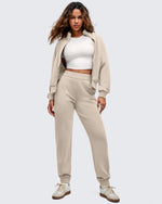 G4Free Activewear - Smoofit Elastic Waist Pull Pockets Joggers Pants -GF25D552AF-XS-GF25D553AF-XS-GF25D554AF-XS-GF25D552AA-S-GF25D553AA-S