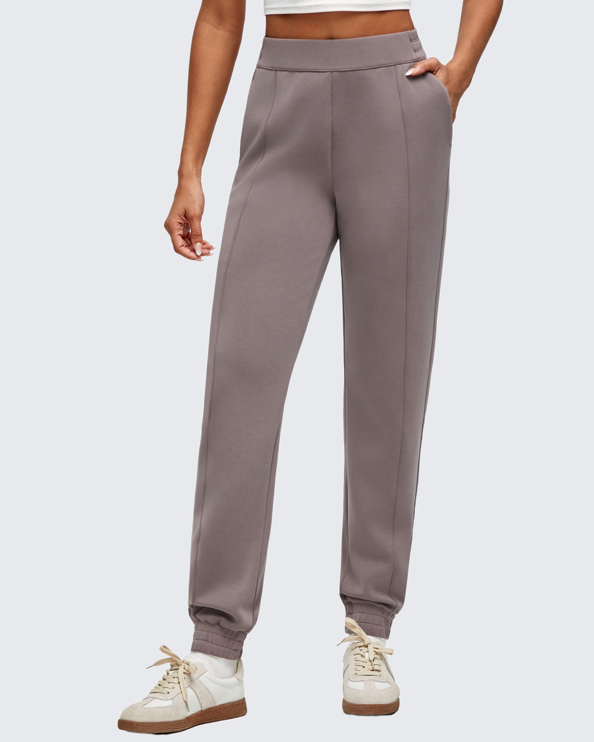 G4Free Activewear - Smoofit Elastic Waist Pull Pockets Joggers Pants -GF25D552AF-XS-GF25D553AF-XS-GF25D554AF-XS-GF25D552AA-S-GF25D553AA-S